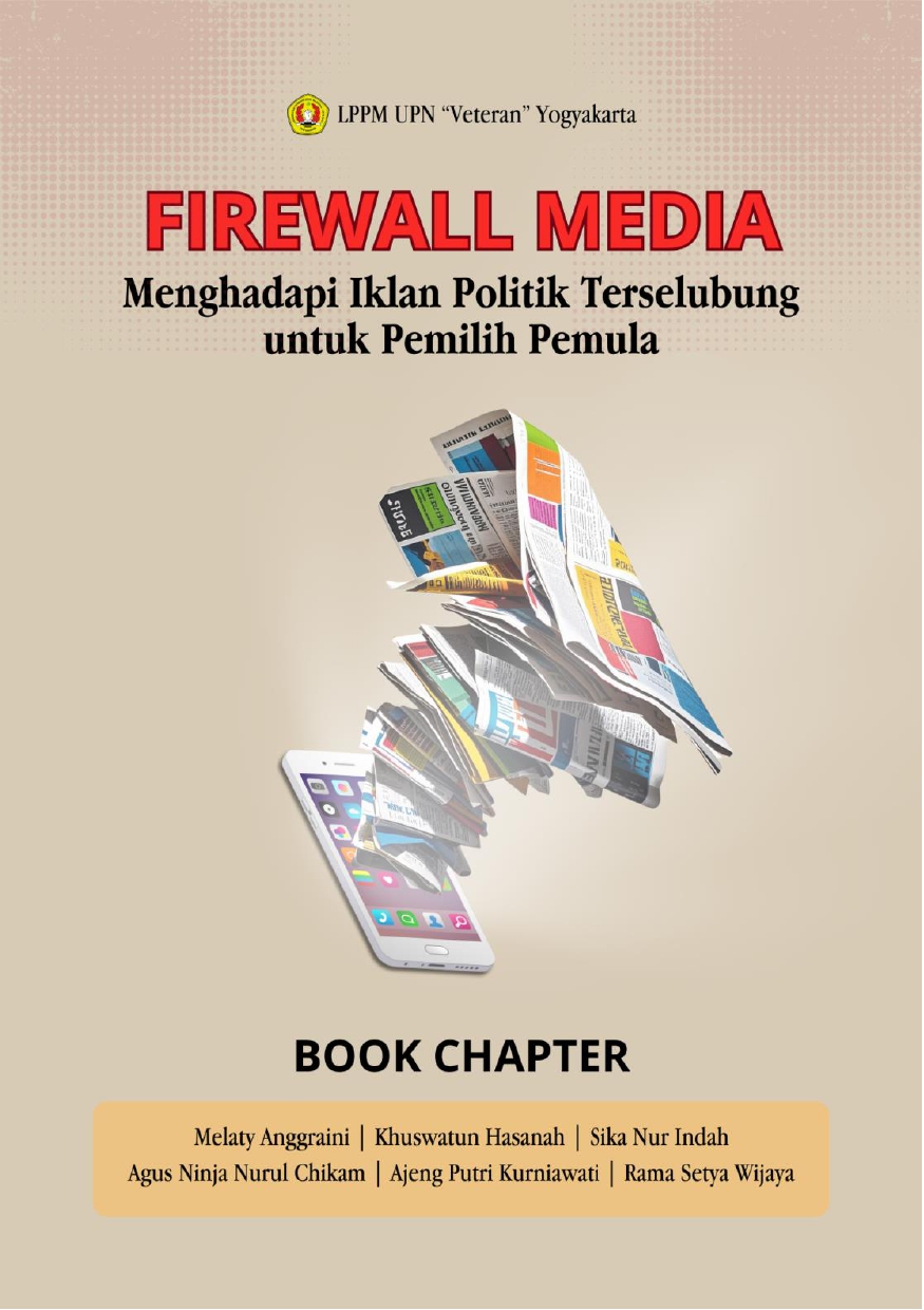 Cover Buku Firewall Media: Menghadapi Iklan Politik Terselubung untuk Pemilih Pemula